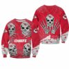 NFL Kansas City Chiefs Skull Hallowen Limited Edition Sweatshirt NLA021610