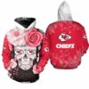 Nfl Kansas City Chiefs Skull Limited Edition Hoodie Zip Hoodieunisex Size Nla001410