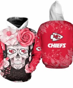 Nfl Kansas City Chiefs Skull Limited Edition Hoodie Zip Hoodieunisex Size Nla001410