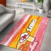 NFL Kansas City Chiefs Texture Pattern PREMIUM Area Rug Size S M L NLA049910