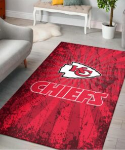 NFL Kansas City Chiefs Vintage Pattern PREMIUM Area Rug Size S M L NLA054410