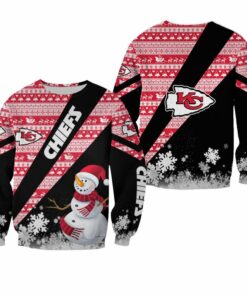 NFL Kansas City Chiefs Xmas Snowman Limited Edition Sweatshirt NLA031510