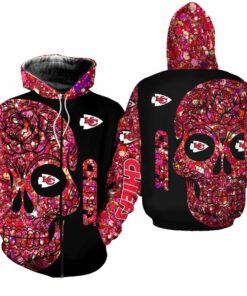 Nfl Kansas City Chiefs Zipped Hoodie New007110