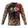 NFL NFL Kansas City Chiefs Special Autism Awareness Design Hoodie Zip Hoodie T-shirt Sweatshirt