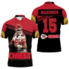 Patrick Manohomes 15 Kansas City Chiefs Afc West Division Champions Polo Shirt