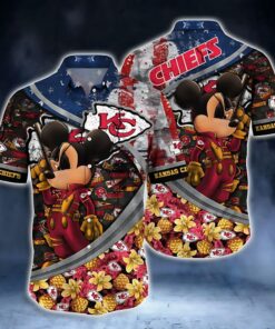 Patriotic Chiefs Aloha Mickey Mouse Edition Hawaiian Shirt