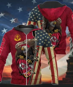 Patriotic Pride Kansas City Chiefs 3D Hoodie