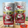 Personalized Baby Yoda Hug Kansas City Chiefs Tumbler