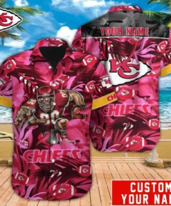 Kansas City Chiefs Flaming Warrior Hawaiian Shirt