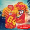 Personalized Kansas City Chiefs Sunset Victory Hawaiian Shirt