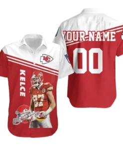 Personalized Kansas City Chiefs Travis Kelce Hawaiian Shirt