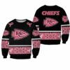 NFL NFL Kansas City Chiefs PINK BREAST CANCER Hoodie Zip Hoodie Sweater T-shirt Size S-5XL GTS007281