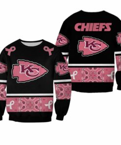 NFL NFL Kansas City Chiefs PINK BREAST CANCER Hoodie Zip Hoodie Sweater T-shirt Size S-5XL GTS007281