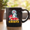 Snoopy Driving Car Snow Kansas City Chiefs Mug