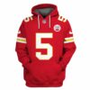 Tommy Townsend Kansas City Chiefs American Football Conference Champions Hoodie Zip Hoodie Red
