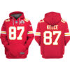 Travis Kelce Kansas City Chiefs American Football Conference Champions Hoodie Zip Hoodie Red GTS009207